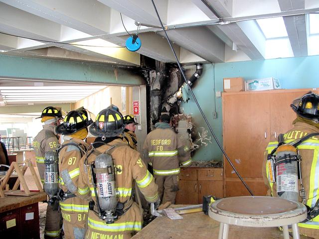 Duct Fire - Fox Lane Middle School - 02/23/07