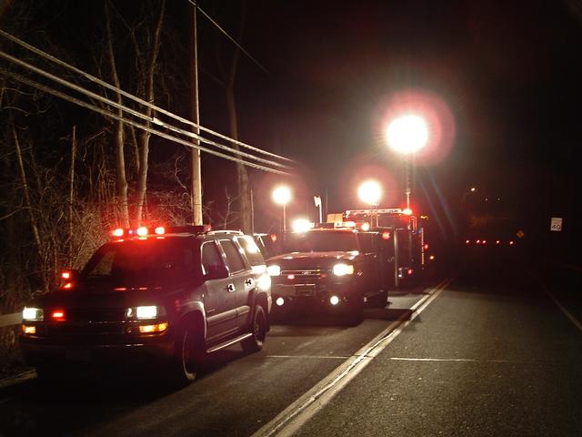 2043, Rescue 44, and Engine 109 at an MVA 01/23/08