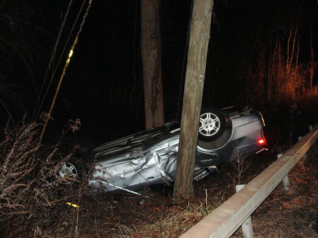 Rollover on South Bedford Road on 01/23/08