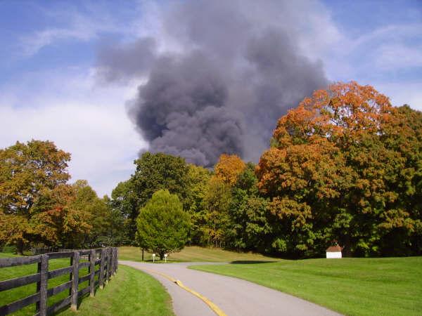 Structure Fire - 190 Narrows Road - October 2009 (Matt Whalen Photo)
