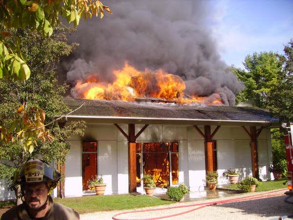 Structure Fire - 190 Narrows Road - October 2009 (Matt Whalen Photo)