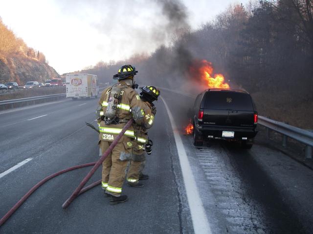 Car Fire - I-684 Northbound - 02/11/08