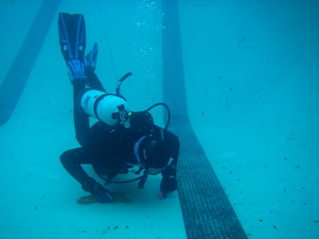 FF Newman at a Dive Drill, Bedford Memorial Park