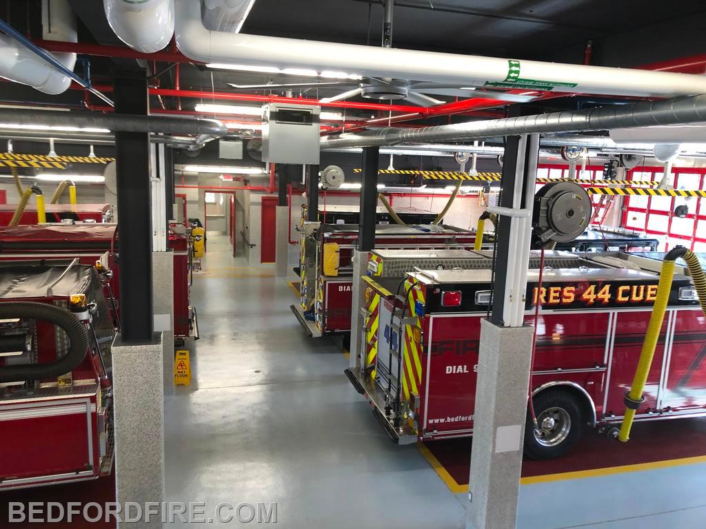 All the apparatus fits in the new apparatus bay!